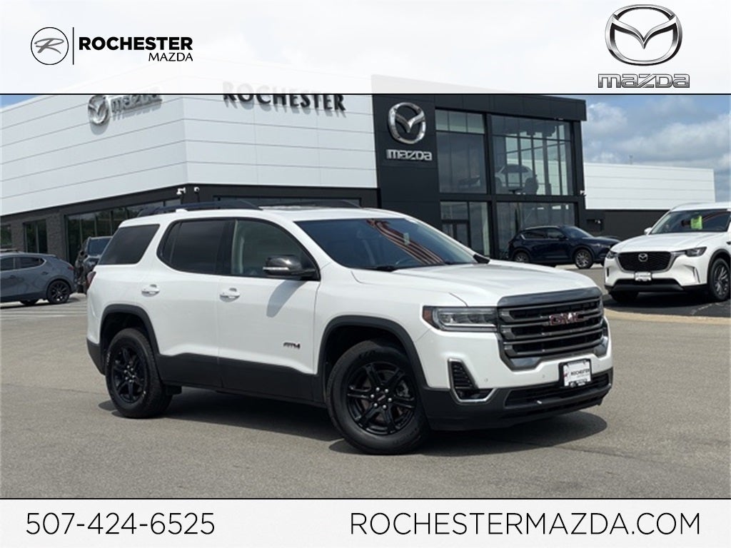 Used 2021 GMC Acadia AT4 with VIN 1GKKNLLS5MZ111318 for sale in Rochester, Minnesota