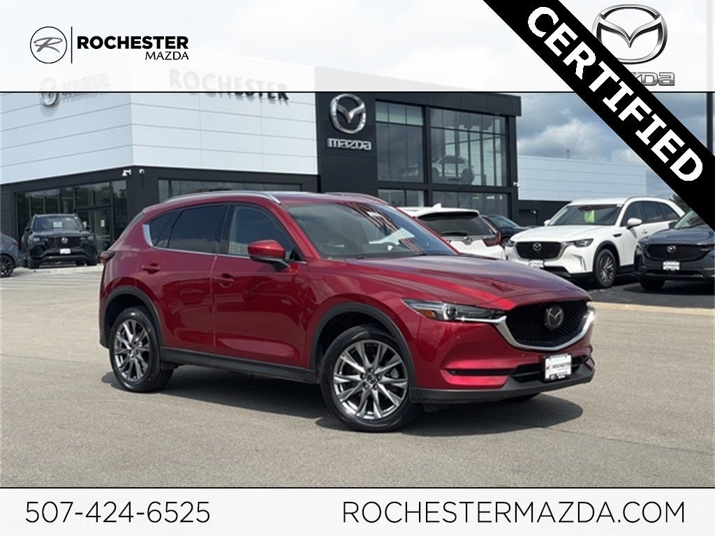 Certified 2021 Mazda CX-5 Signature with VIN JM3KFBEY8M0454642 for sale in Rochester, Minnesota